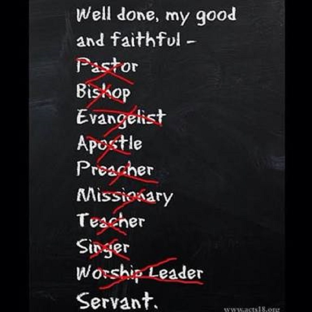 Your Titles and Positions Have Become&nbsp;Idols